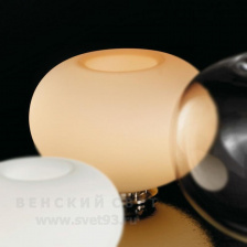 Настольная лампа 9015/1LM amber IDL Италия  100W 29 см Никель Aurora