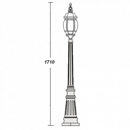 Наземный фонарь  83411L W фото 2