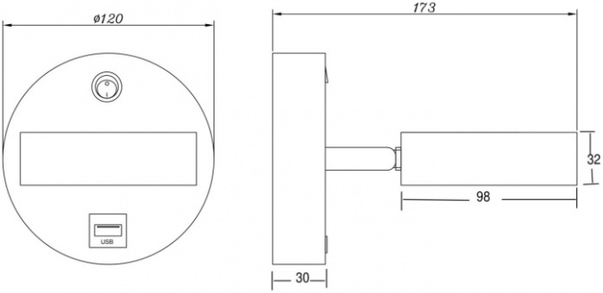 Спот Bit FR10010CW-L6B фото 2